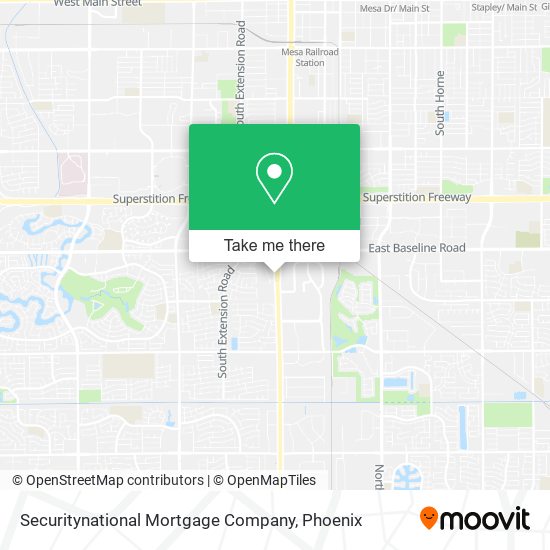 Securitynational Mortgage Company map