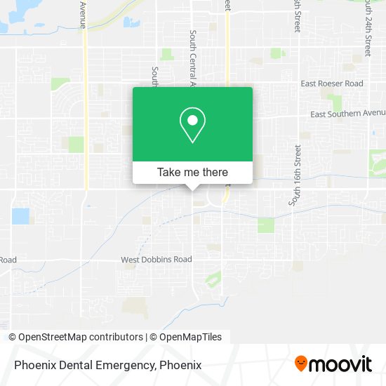Phoenix Dental Emergency map