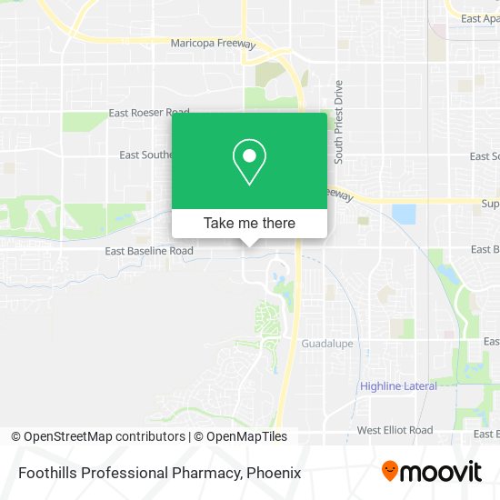 Mapa de Foothills Professional Pharmacy
