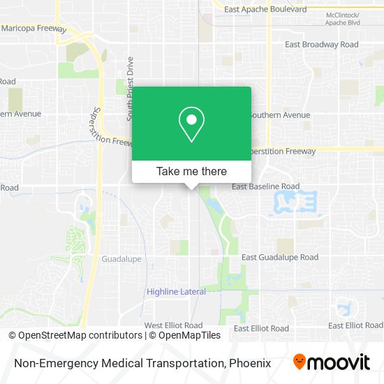 Non-Emergency Medical Transportation map