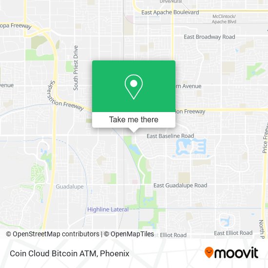 Mapa de Coin Cloud Bitcoin ATM