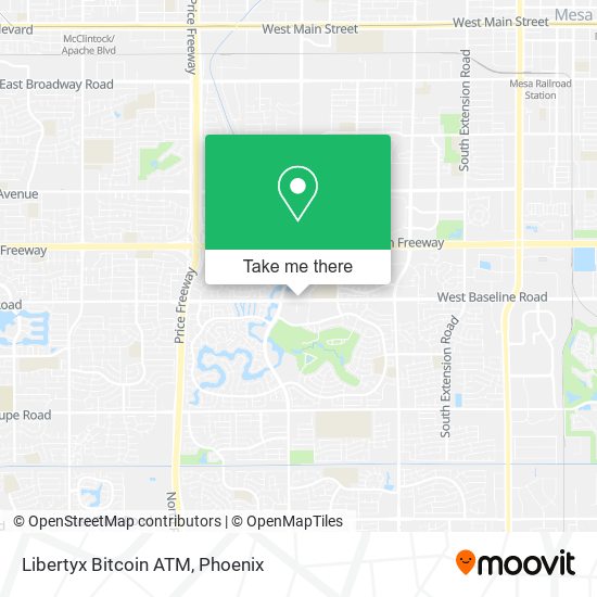 Mapa de Libertyx Bitcoin ATM