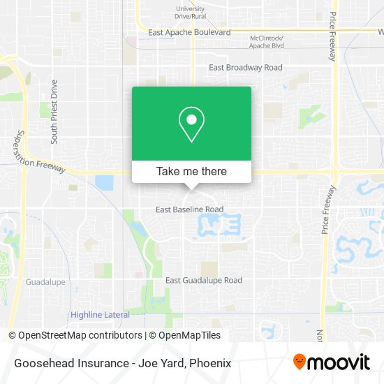 Mapa de Goosehead Insurance - Joe Yard