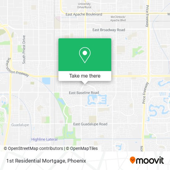 1st Residential Mortgage map