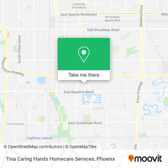 Tina Caring Hands Homecare Services map