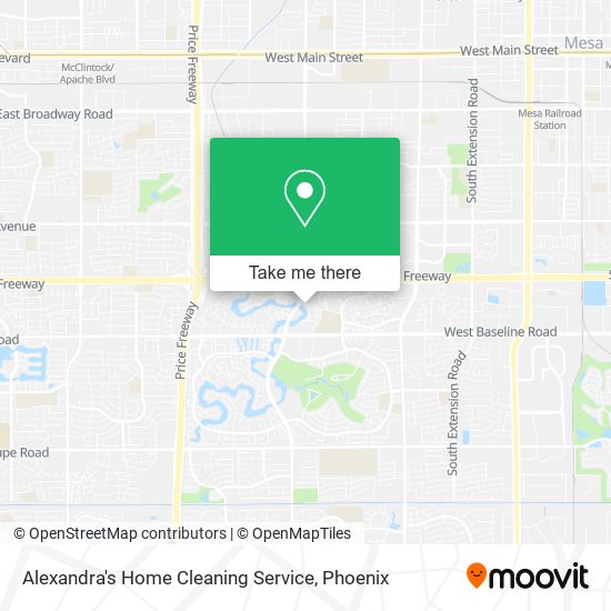 Alexandra's Home Cleaning Service map