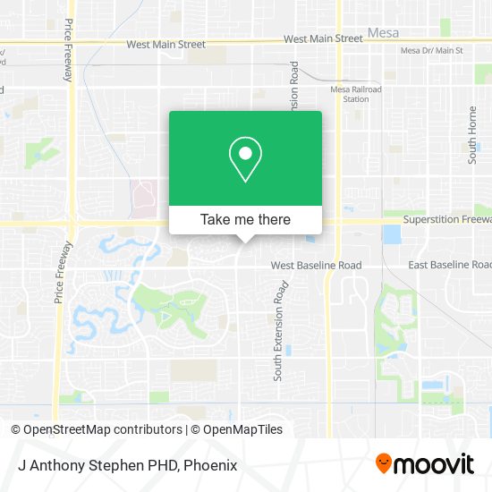 J Anthony Stephen PHD map