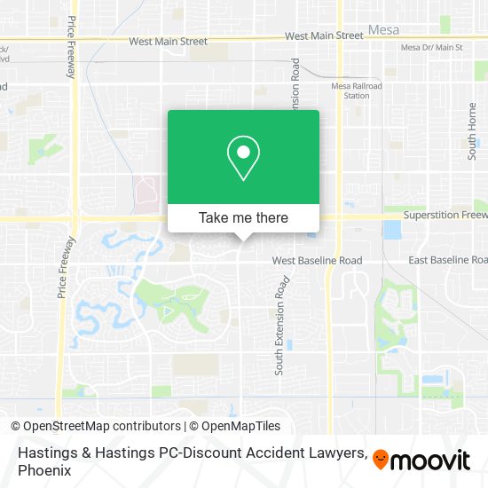 Mapa de Hastings & Hastings PC-Discount Accident Lawyers