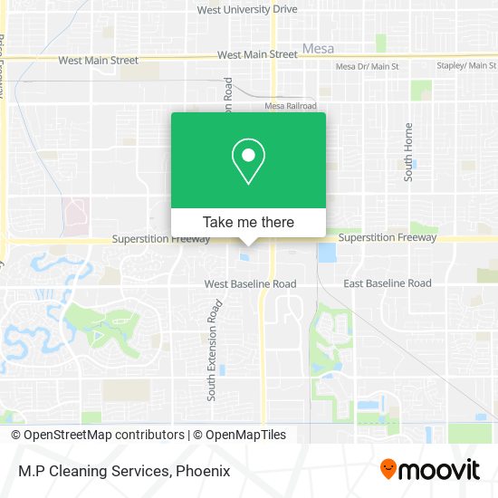 M.P Cleaning Services map
