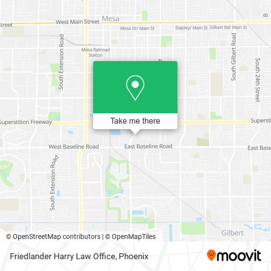 Mapa de Friedlander Harry Law Office