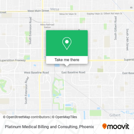 Mapa de Platinum Medical Billing and Consulting