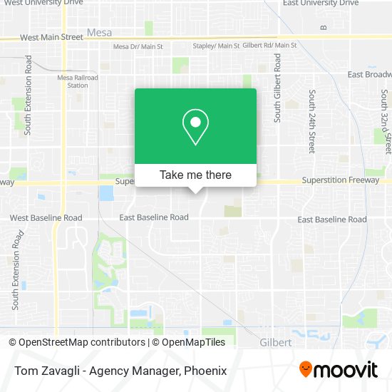Mapa de Tom Zavagli - Agency Manager