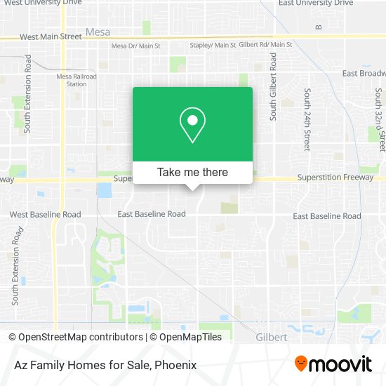 Mapa de Az Family Homes for Sale