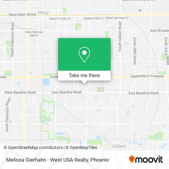 Mapa de Melissa Gierhahn - West USA Realty