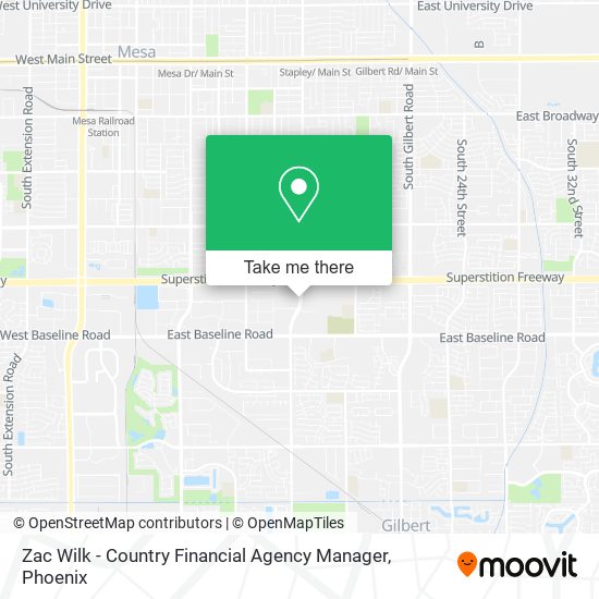 Mapa de Zac Wilk - Country Financial Agency Manager