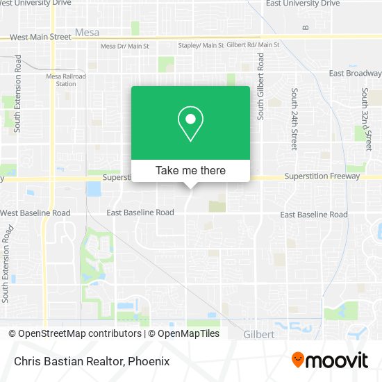 Chris Bastian Realtor map