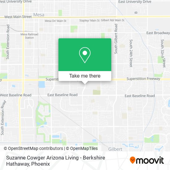 Mapa de Suzanne Cowger Arizona Living - Berkshire Hathaway