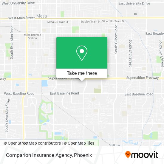 Mapa de Comparion Insurance Agency