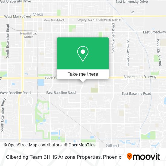 Olberding Team BHHS Arizona Properties map