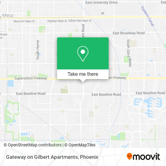 Gateway on Gilbert Apartments map