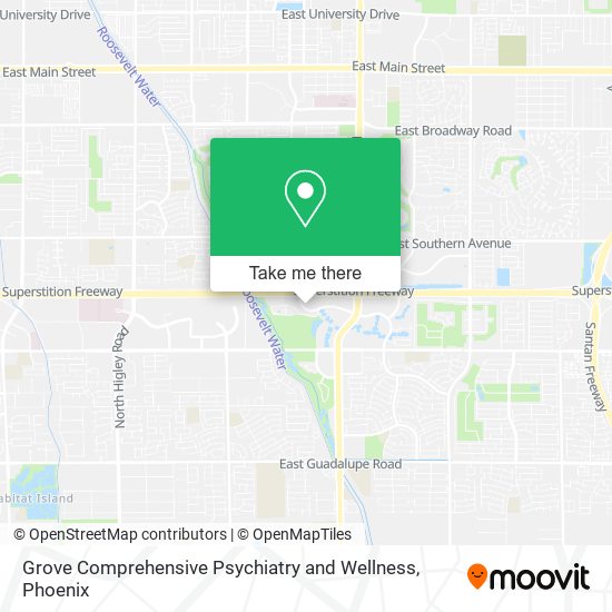 Grove Comprehensive Psychiatry and Wellness map