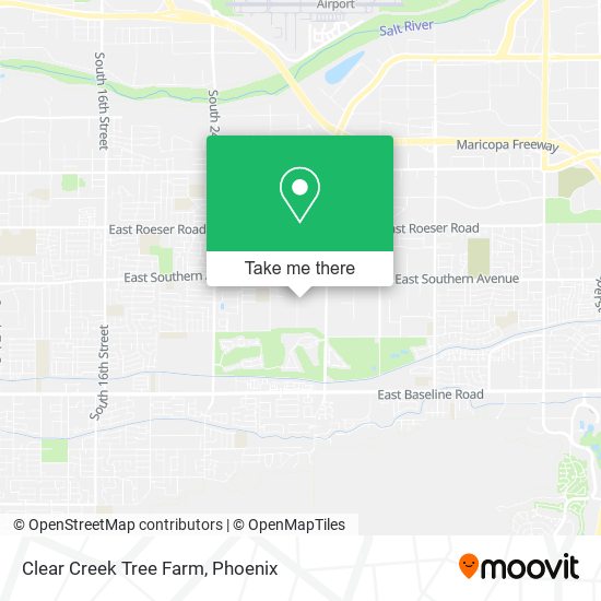 Mapa de Clear Creek Tree Farm