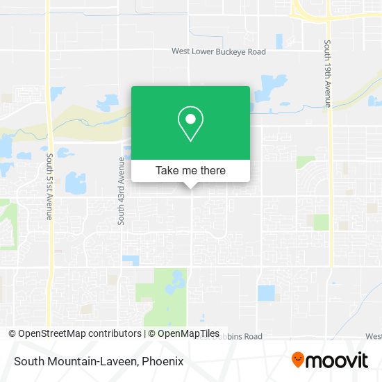 South Mountain-Laveen map