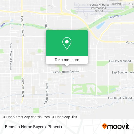 Beneflip Home Buyers map