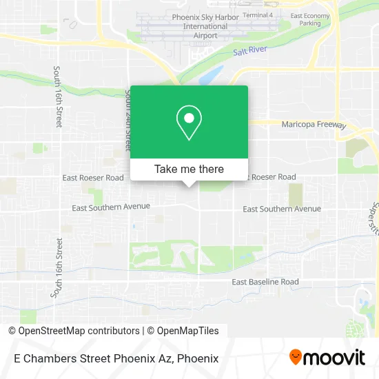 E Chambers Street Phoenix Az map