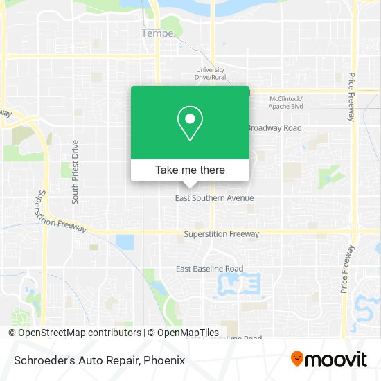 Schroeder's Auto Repair map