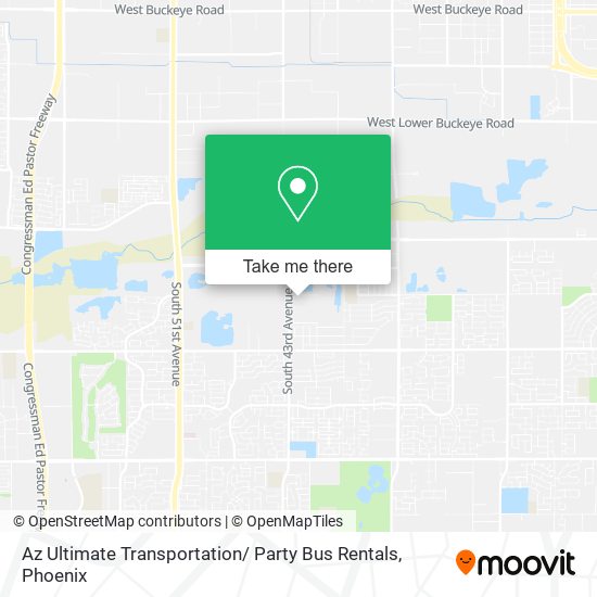 Az Ultimate Transportation/ Party Bus Rentals map