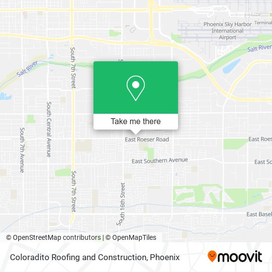 Mapa de Coloradito Roofing and Construction