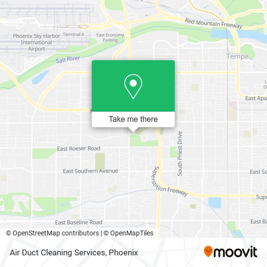 Air Duct Cleaning Services map