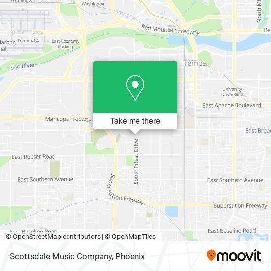 Mapa de Scottsdale Music Company
