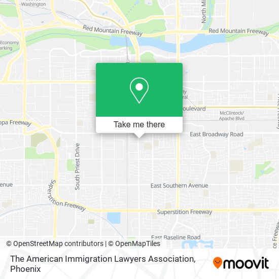 Mapa de The American Immigration Lawyers Association