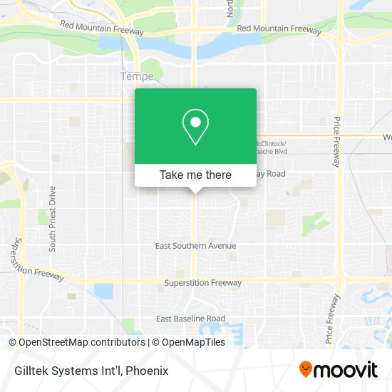 Gilltek Systems Int'l map