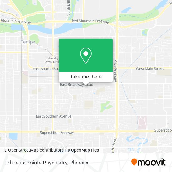 Mapa de Phoenix Pointe Psychiatry