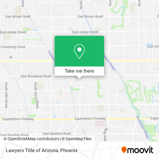 Mapa de Lawyers Title of Arizona