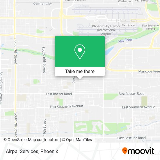 Airpal Services map