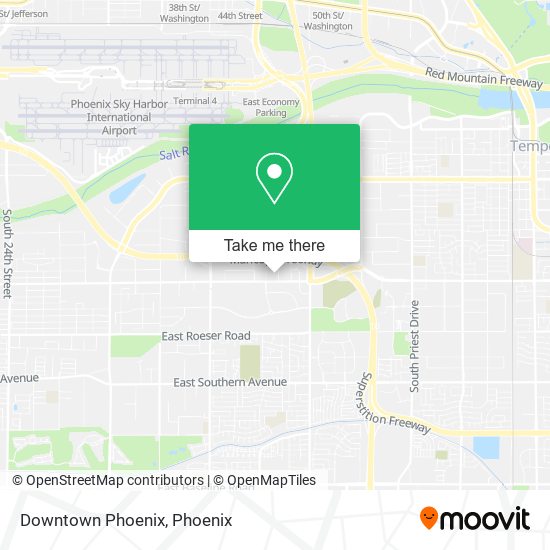 Downtown Phoenix map