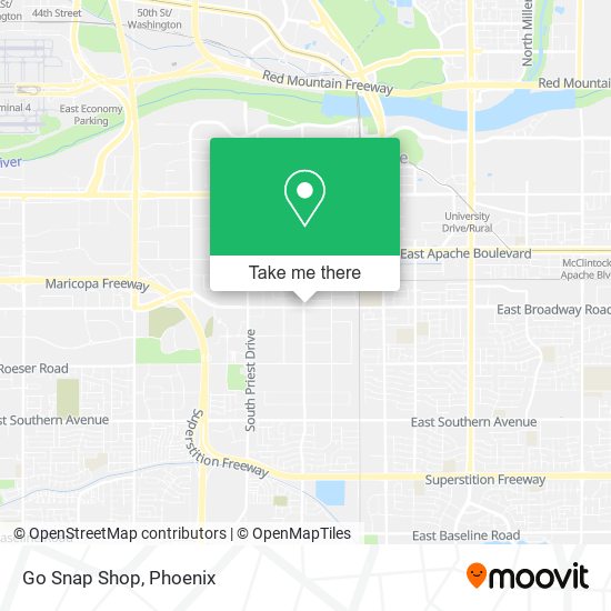 Mapa de Go Snap Shop