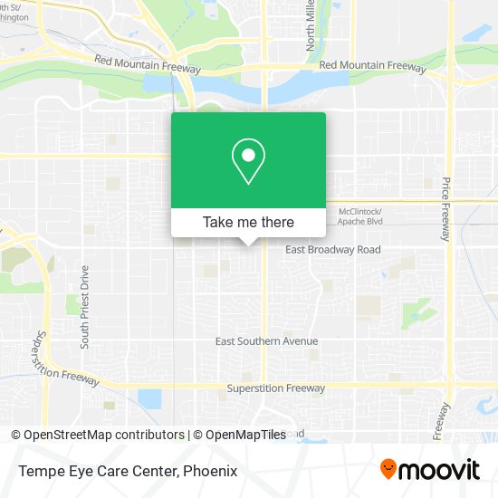 Tempe Eye Care Center map