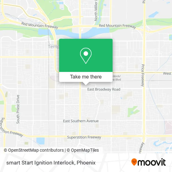Mapa de smart Start Ignition Interlock