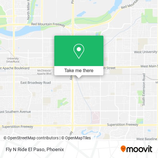 Mapa de Fly N Ride El Paso