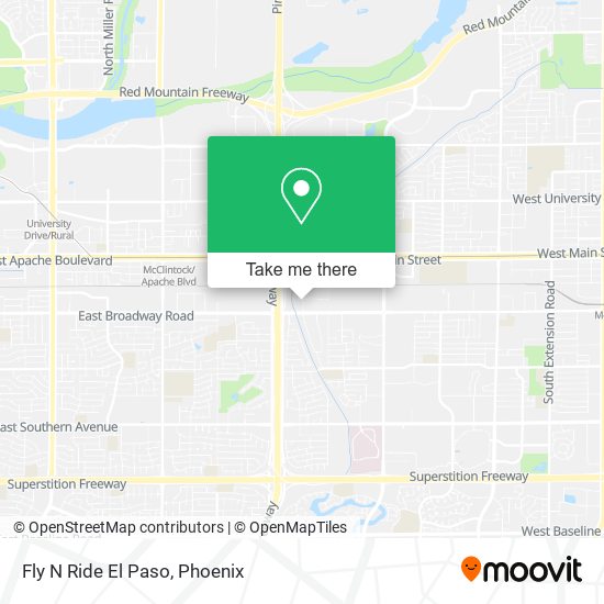 Fly N Ride El Paso map