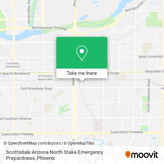 Mapa de Scottsdale Arizona North Stake Emergency Prepardness