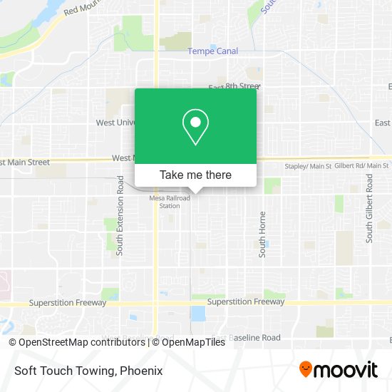 Soft Touch Towing map