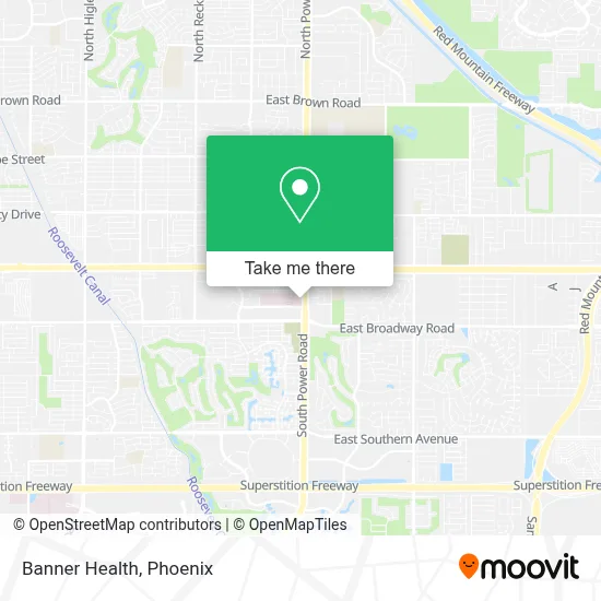 Banner Health map