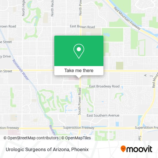 Urologic Surgeons of Arizona map