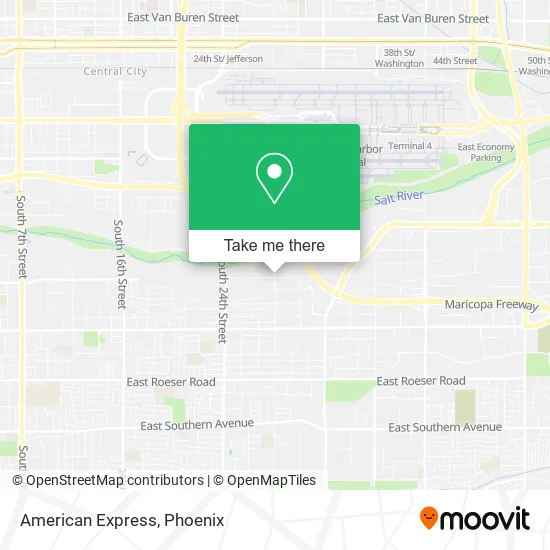 American Express map